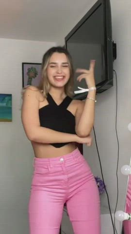 19 years old tiktok tits gif