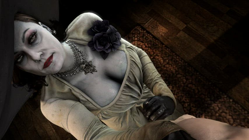 Alcina Dimitrescu giving a handjob (blueberg) [Resident Evil]