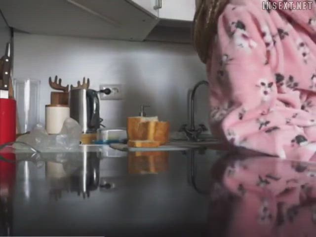 amateur blonde blowjob dad daughter handjob kitchen oral teen gif