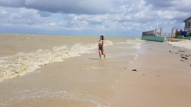 Small storm at sea