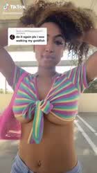 Big Ass Big Tits TikTok Underboob gif