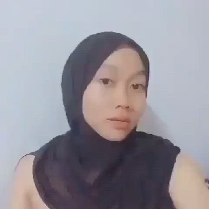 Hijab Malaysian Masturbating gif