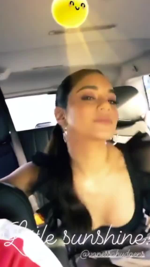 Vanessa Hudgens IG Car Sunshine Tongue