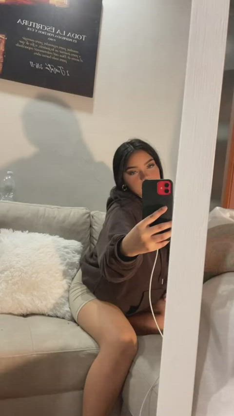 cute latina onlyfans seduction selfie tease teasing tiktok gif