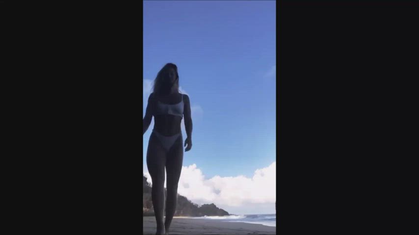 beach blonde brazilian gif