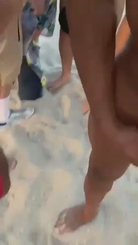 gay public beach blowjob cock jerk off kissing gif