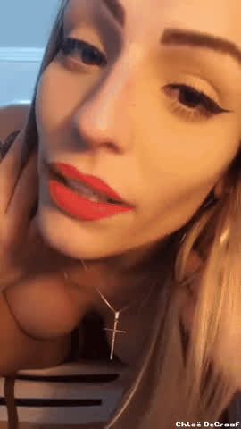 Blonde Masturbating Solo Trans gif