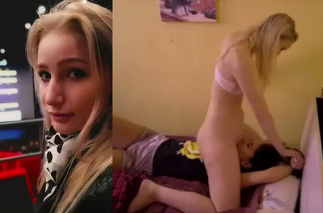 Casual pictures and girl/girl video collage