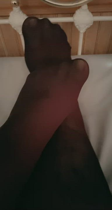 BBW Foot Fetish Nylons gif