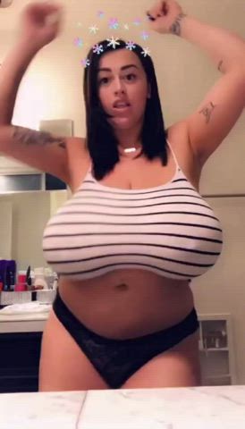 A bit of dancing - Big Tits Brunette Dancing Huge Tits Porn GIF by bbcbruce562