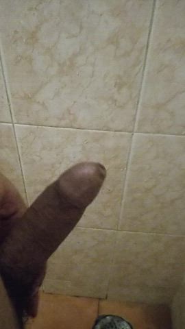 Bathroom Big Dick Jerk Off Male Masturbation Pee Peeing Piss Pissing gif