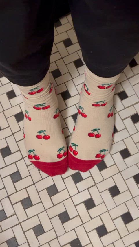 Do you like fun socks like these? You can kind of see my white toes through them