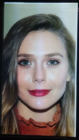 Elizabeth Olsen cumblasted