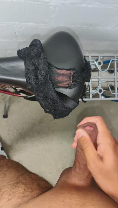 Cumming on neighbours panty.