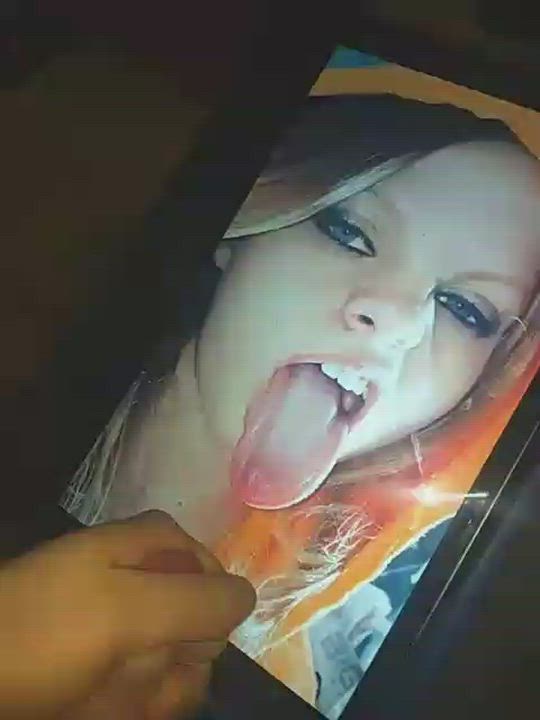 Damn she was really ready for a big cumshot on that begging tongue