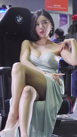 Asian Car Cute Korean Model gif