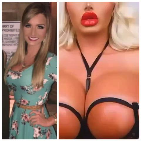 One of the best bimbofications, Haley Layne