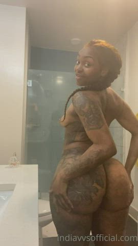 big ass ebony onlyfans shower tattoo gif