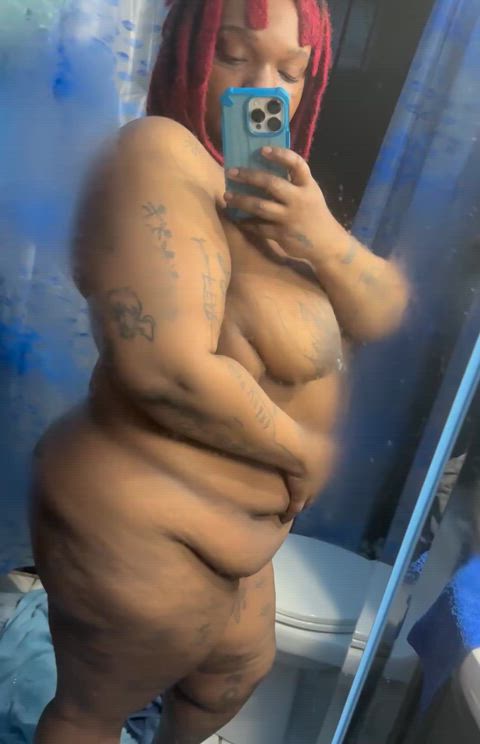 bbbw bbw big ass big tits dreads ebony ebony butts sbbw ssbbw belly gif