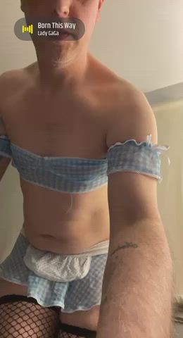 Femboy Lingerie Maid gif