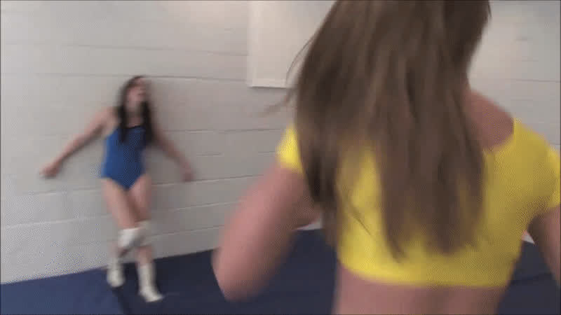 brunette irish white girl wrestling gif