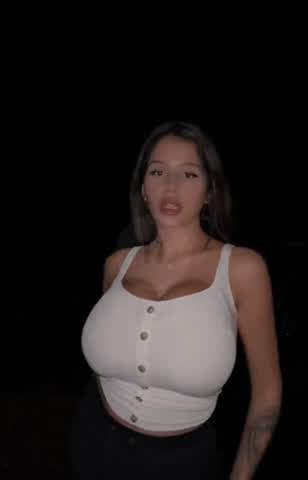 big tits boobs brunette gif