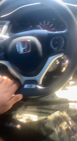 amateur big dick car homemade masturbating pov public thick gif