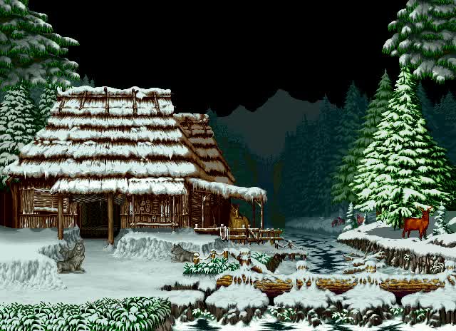 Samurai Shodown III северная страна, ночь