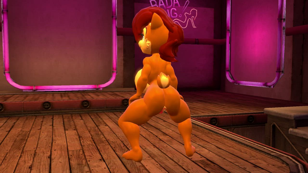 3D Animation SFM Twerking gif