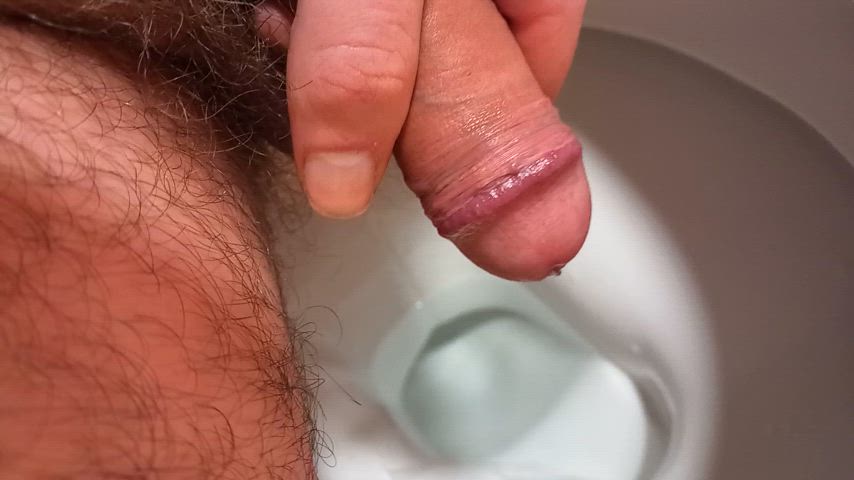 cock homemade pee peeing penis piss pissing toilet gif