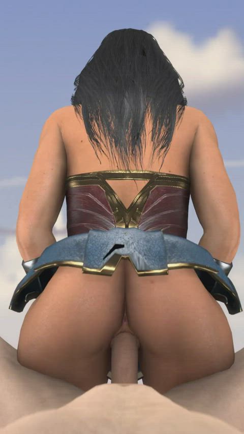 Wonder Woman Bouncing Her Ass on You - [Injustice] (Skeletron27)