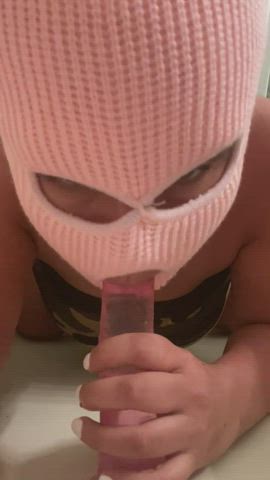 Dildo Mask Pink gif