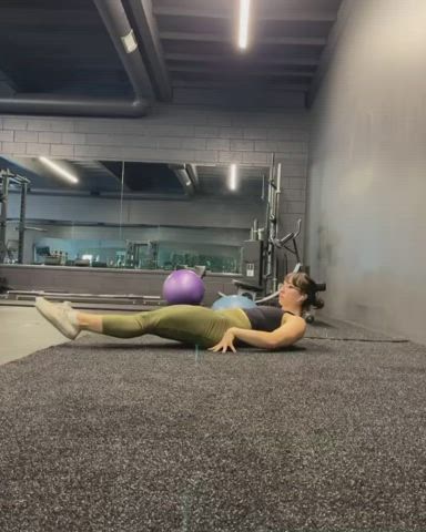 brunette gym petite gif