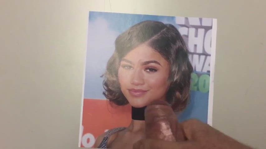 Cumshot Skinny Tribute Zendaya gif