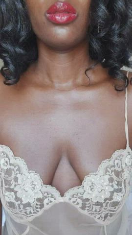 boobs ebony lingerie tits gif