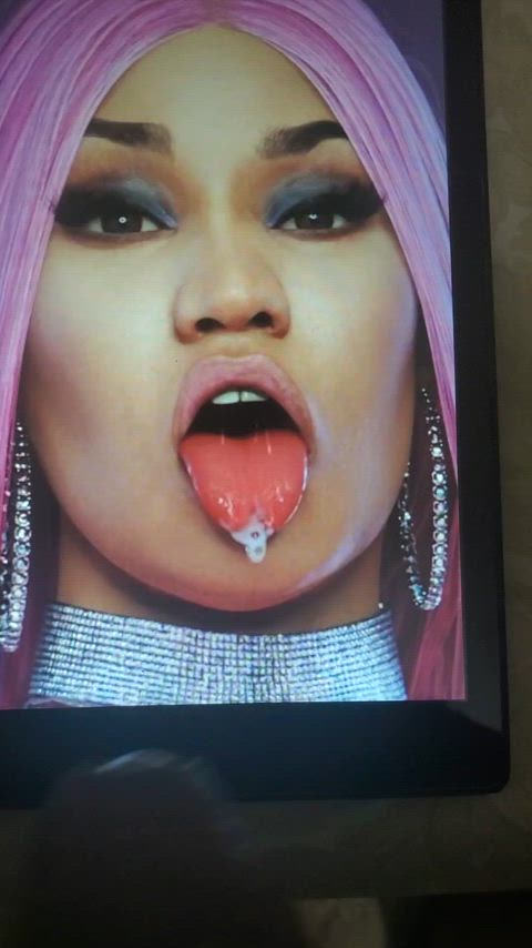 amateur celebrity cum cumshot nicki minaj gif