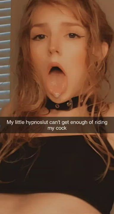 Ahegao Caption Hypnosis Riding gif