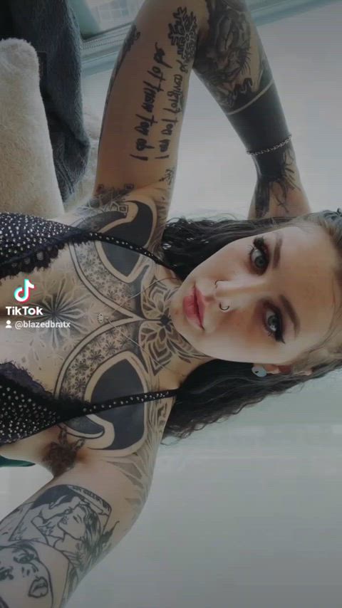 sfw tattoo tiktok alt-girls bikinis pale-girls sexy-lingerie suicide-girls gif