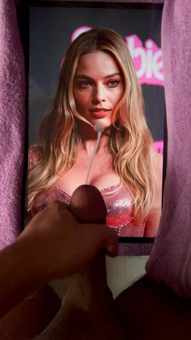 celebrity cum cumshot margot robbie tribute cum-tributes gif