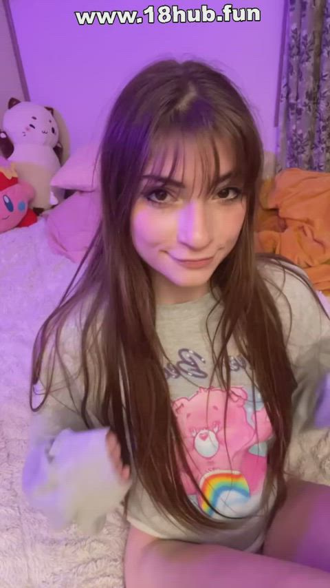 amateur big ass brunette camgirl cute naked sex tiktok gif