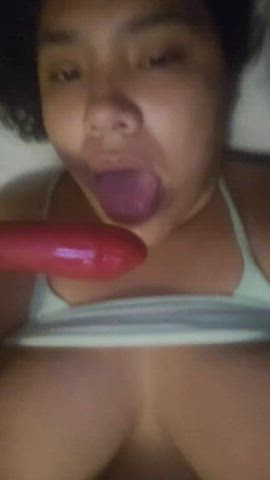 amateur big tits blowjob dildo latina thick gif