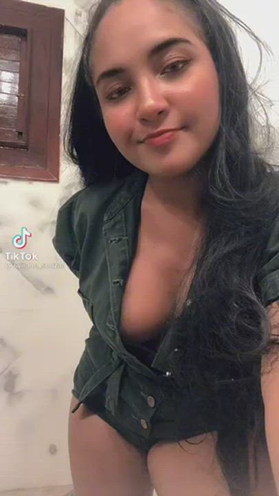 Pierced TikTok Tits gif