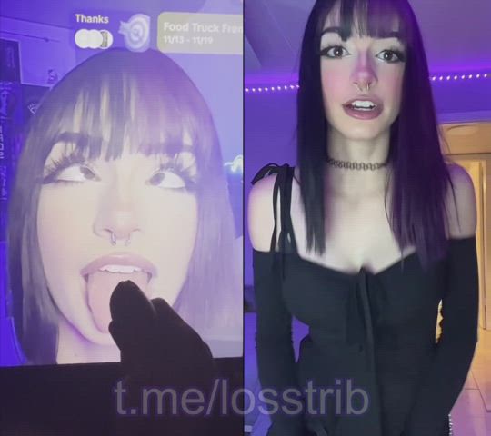 ahegao alt big tits emo facial goth tiktok tongue tongue fetish tribute gif