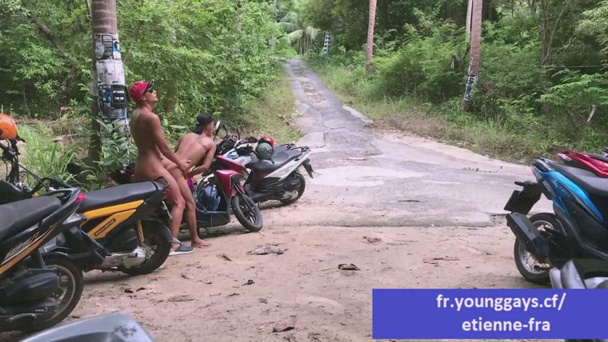 “Motorbike riders get friendly GIF by extremegays” …