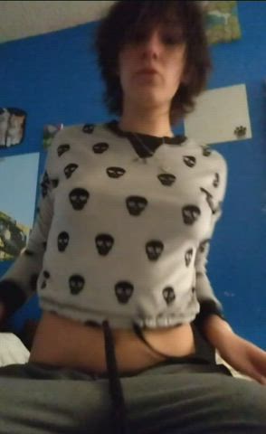 Amateur Small Tits Topless gif