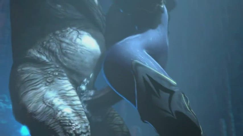 3d alien monster cock monster girl gif