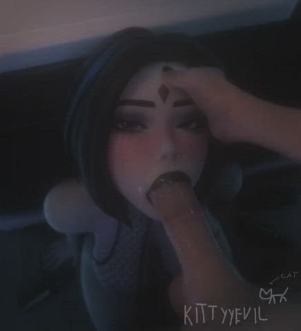 animation blowjob raven rule34 gif