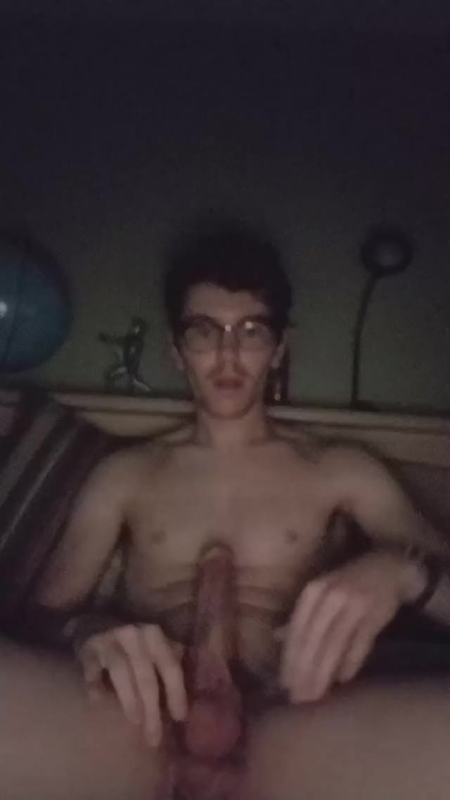 Jerking with glasses