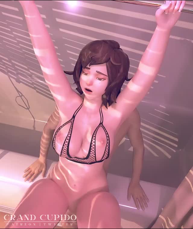 Mei enjoys a huge cock in the bathroom Angle 3