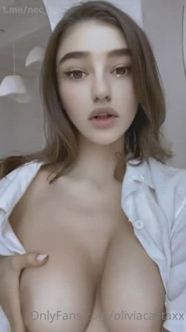 boobs brunette sensual gif